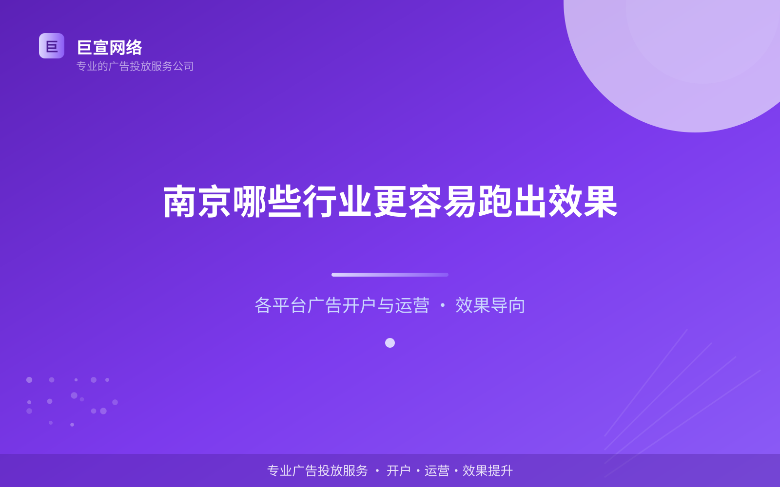 南京哪些行业更容易跑出效果(投放方式对比) 南京哪些行业更容易跑出效果(投放方式对比)